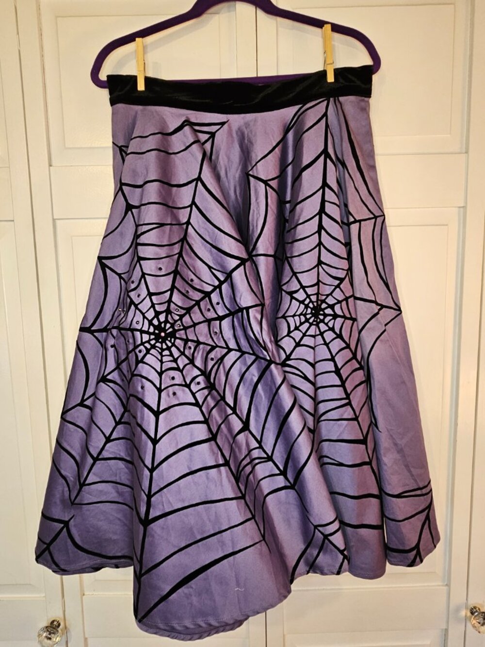 Vixen by Micheline Pitt Widow Spiderweb Circle Skirt - Picture 3 of 7